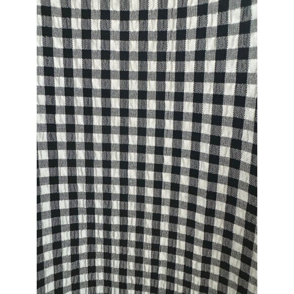 Black & White Gingham Check Ruffle Puff Sleeve Dress Size 2X 18 20 Summer‎ Plus - Picture 4 of 6